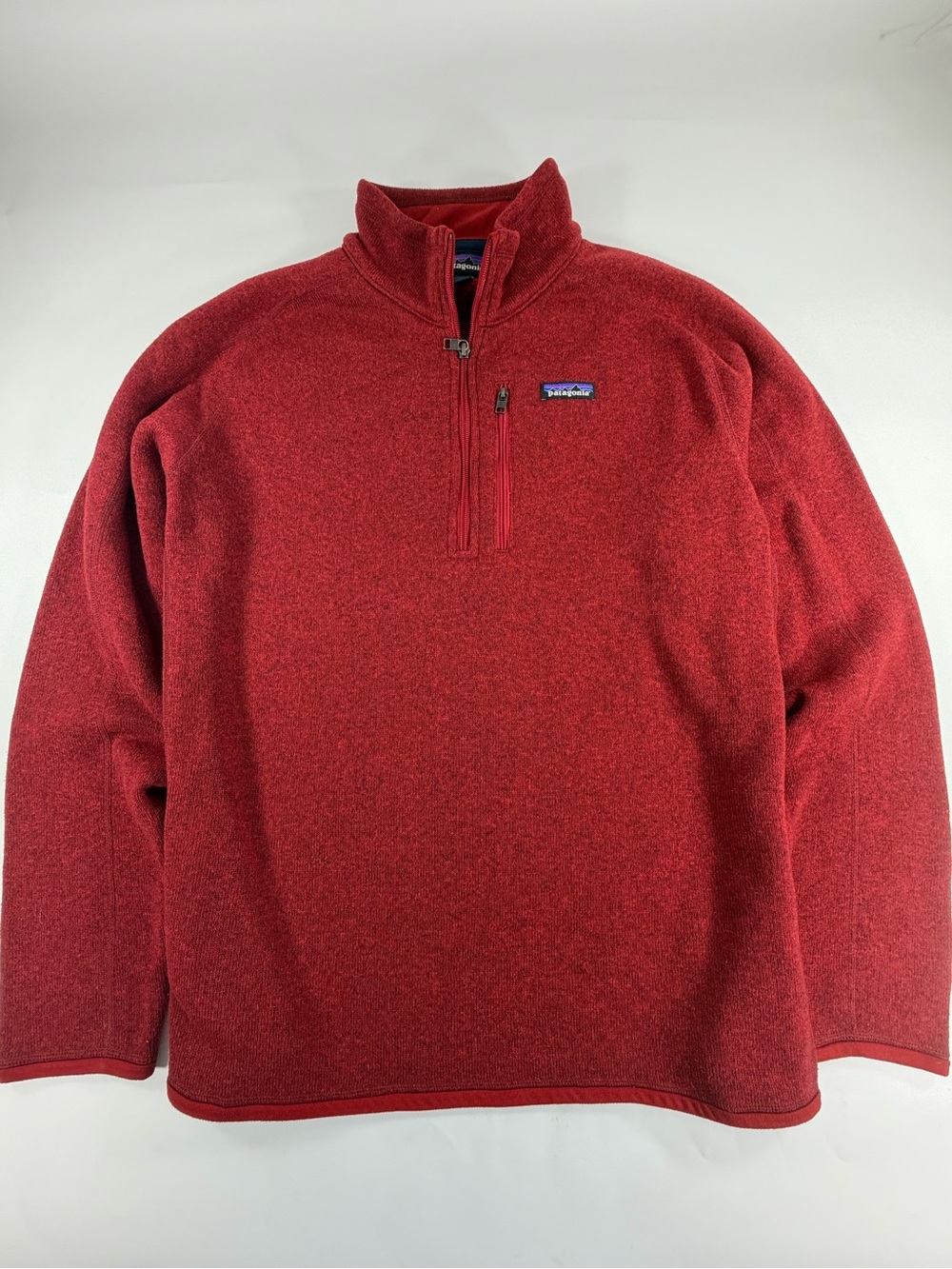 Patagonia Better Sweater 1/4 Zip Fleece Pullover Red Heather Men’s XL